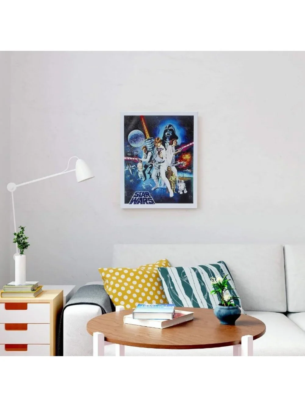 Vintage 1977 Star Wars Movie Poster Canvas - Unframed Wall Art for Home Decor